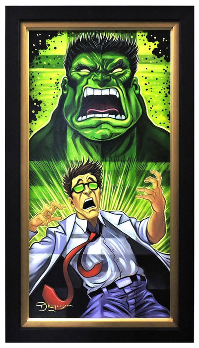 Incredible Hulk Transformation Original Painting by Tim Rogerson