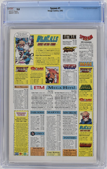 Spawn #1 CGC 9.8
