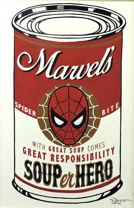SOUPer Hero - Spider-Man Original Painting by Tim Rogerson