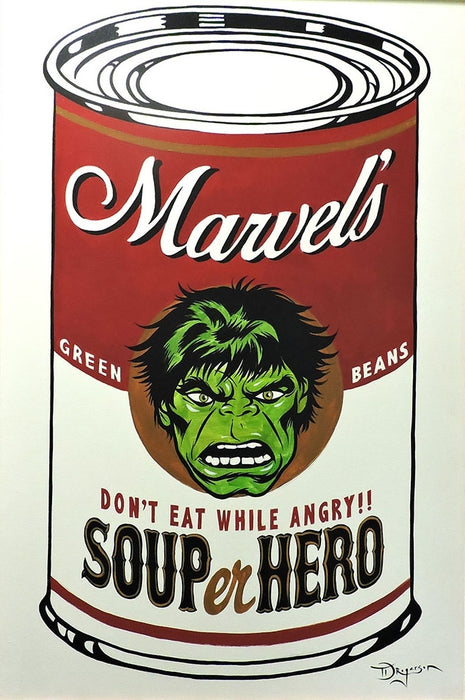 SOUPer Hero - Incredible Hulk Original Painting by Tim Rogerson