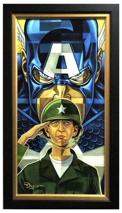 Captain America Transformation Original Painting by Tim Rogerson